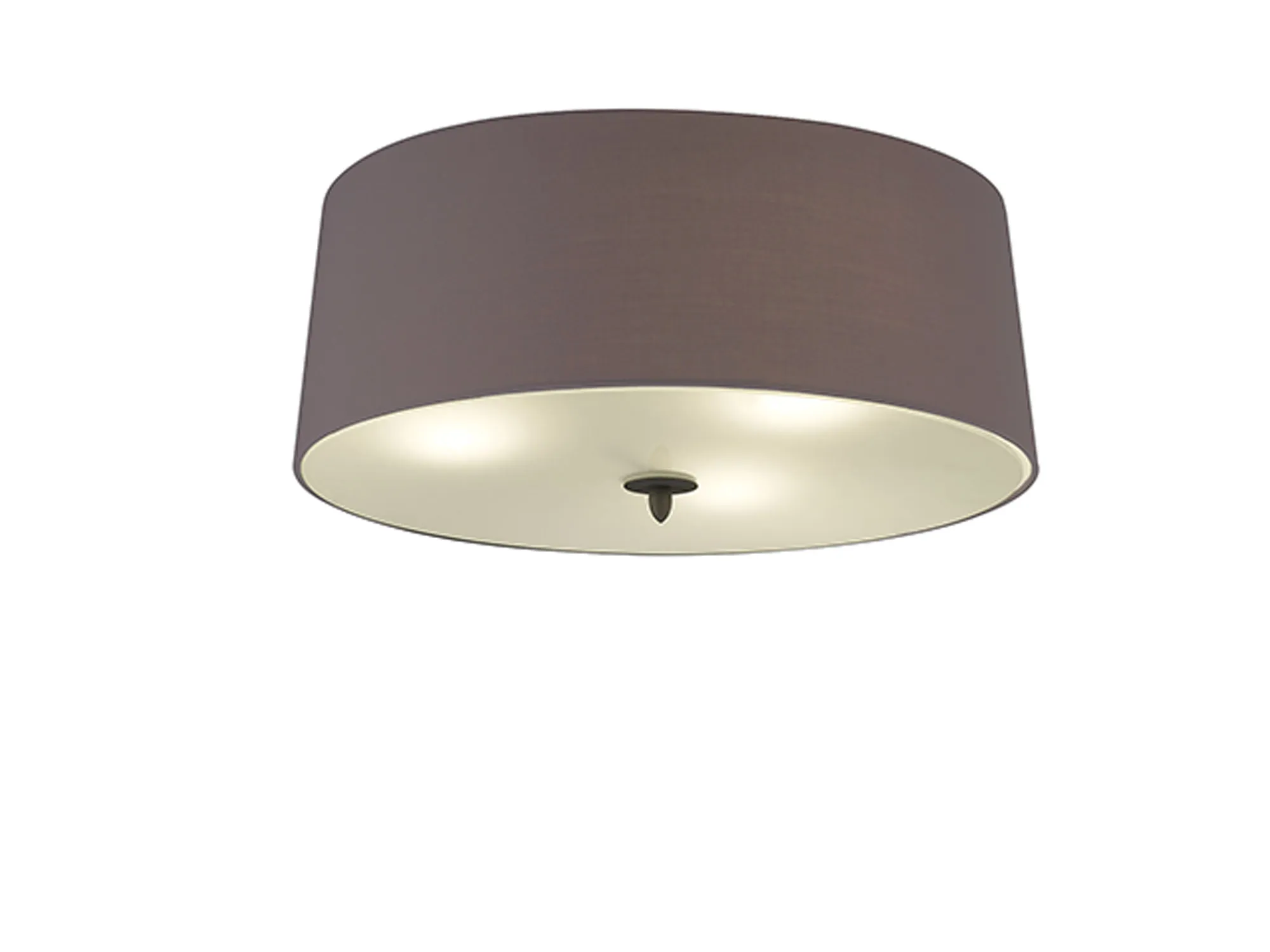 M3685  Lua  Flush Ceiling 3 Light Ash Grey
